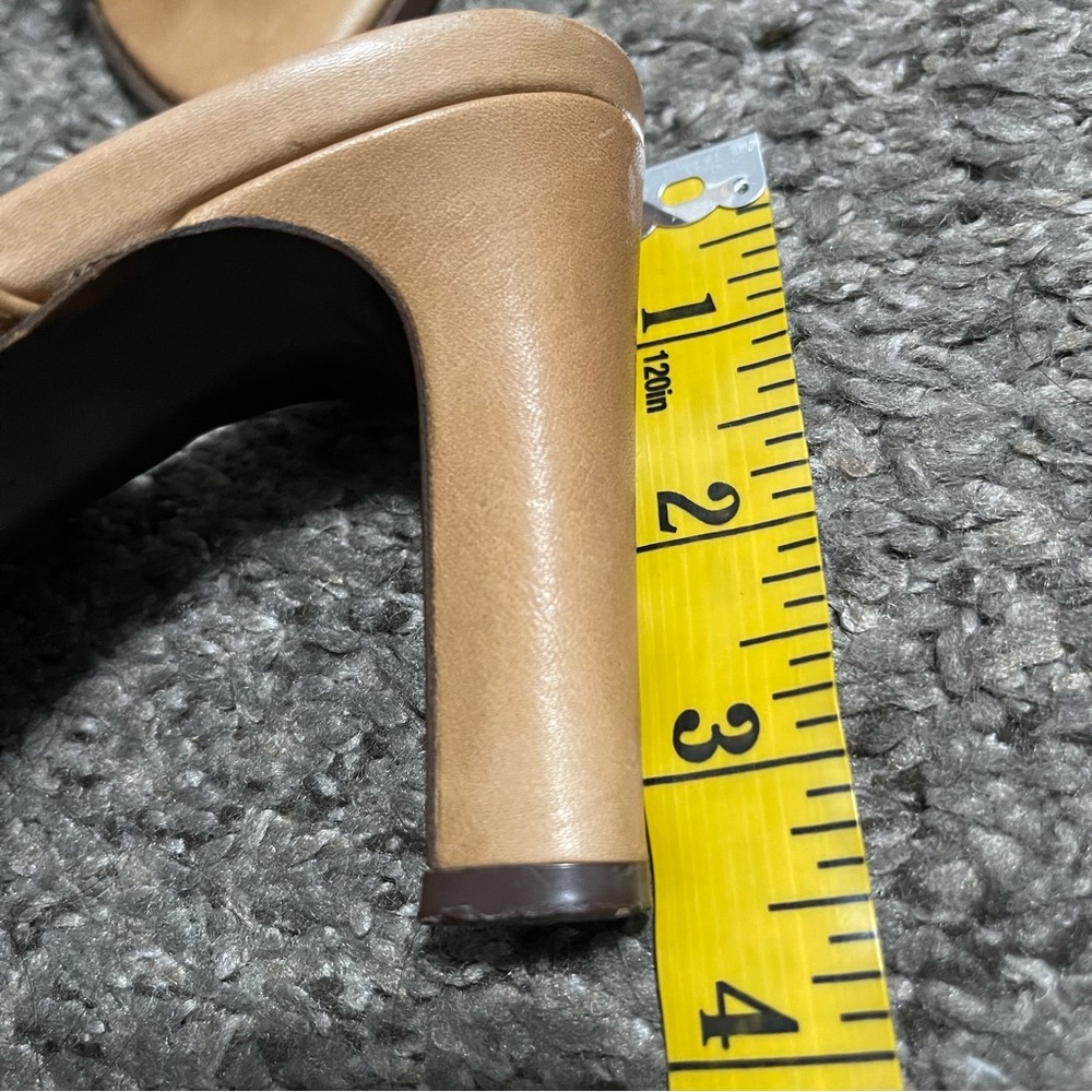 MaxMara Song Top Stitch Slide Heels Size 6 - Picture 11 of 14